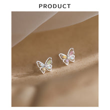 Load image into Gallery viewer, Colorful Butterfly Earrings Simple Temperamental Ear Studs Women Versatile Earrings Jewelry Accessories
