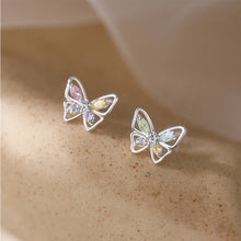 Load image into Gallery viewer, Colorful Butterfly Earrings Simple Temperamental Ear Studs Women Versatile Earrings Jewelry Accessories
