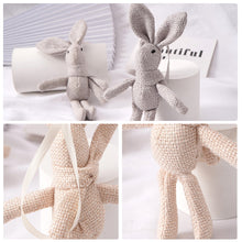 Load image into Gallery viewer, Rabbit Plush Animal Stuffed Dress Rabbit Key Chain Kid's Party Plush Toy Bouquet Plush Dolls Gifts Birthday Wedding Party Decor
