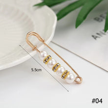 Load image into Gallery viewer, Temperamental Imitation Pearl Brooch Multifunctional Waist Retraction Pin Decoration Buckle Brooch Clothing Accessory
