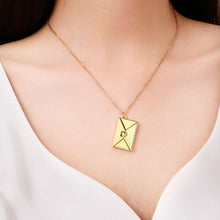 Load image into Gallery viewer, Heart Envelope Love Letter Necklace Valentine's Day Gift Couple Necklace Alloy Lettering Women Pendant Creative Gift Accessories
