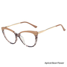 Load image into Gallery viewer, Anti-blue Cat Eye Retro Eyeglass Art Retro Polygon Anti Blue Light Glasses Leopard Frame Fashion Transparent Glasses
