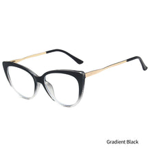 Load image into Gallery viewer, Anti-blue Cat Eye Retro Eyeglass Art Retro Polygon Anti Blue Light Glasses Leopard Frame Fashion Transparent Glasses
