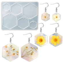 Load image into Gallery viewer, DIY Earring Pendant Epoxy Silicone Mold Geometry Rhombus Triangle Necklace Key Chain Pendant Resin Mold Jewelry Making Accessories
