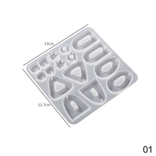Load image into Gallery viewer, Earring Pendant Epoxy Silicone Mold Geometry Anomalous Shape Necklace Key Chain Pendant Resin Mold Jewelry Making Accessories
