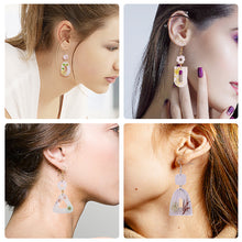 Load image into Gallery viewer, Earring Pendant Epoxy Silicone Mold Geometry Anomalous Shape Necklace Key Chain Pendant Resin Mold Jewelry Making Accessories

