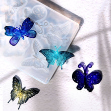 Load image into Gallery viewer, Butterfly Earring Pendant Epoxy Silicone Mold Necklace Key Chain Pendant Resin Mold Jewelry Making Accessories
