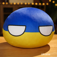 Load image into Gallery viewer, 10cm Creativity Polandball Plush Pendant Country Ball Plush Keyring Gift MINI Ball Toy ITALY Korea USSR Handbag Decorations Keychain
