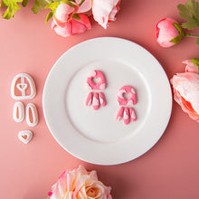 Load image into Gallery viewer, Polymer Clay Earring Cutter Cutting Mold DIY French Earrings Jewelry Pendant Embossing Making Tool

