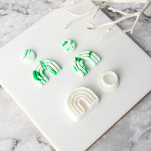 Load image into Gallery viewer, Geometric Polymer Clay Earring Cutter Cutting Mold DIY French Earrings Jewelry Pendant Embossing Making Tool
