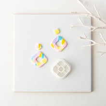 Load image into Gallery viewer, Geometric Polymer Clay Earring Cutter Cutting Mold DIY French Earrings Jewelry Pendant Embossing Making Tool
