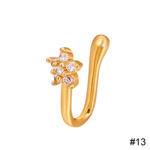 Load image into Gallery viewer, Non-perforated U-shaped Nose Clip Star Love Crown Nose Ring Fashion Creative Nasal Ornament Jewelry Accessory
