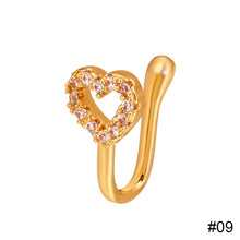 Load image into Gallery viewer, Non-perforated U-shaped Nose Clip Star Love Crown Nose Ring Fashion Creative Nasal Ornament Jewelry Accessory
