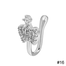 Load image into Gallery viewer, Non-perforated U-shaped Nose Clip Star Love Crown Nose Ring Fashion Creative Nasal Ornament Jewelry Accessory
