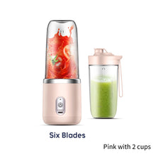Load image into Gallery viewer, 300ml Portable Juicer Blender Electric Fruit Juicer USB Charging Lemon Orange Fruit Juicing Cup Smoothie Blender Machine

