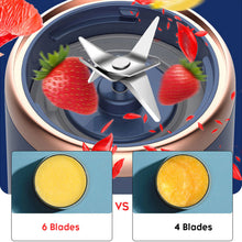 Load image into Gallery viewer, 300ml Portable Juicer Blender Electric Fruit Juicer USB Charging Lemon Orange Fruit Juicing Cup Smoothie Blender Machine
