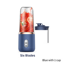 Load image into Gallery viewer, 300ml Portable Juicer Blender Electric Fruit Juicer USB Charging Lemon Orange Fruit Juicing Cup Smoothie Blender Machine
