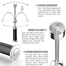 Load image into Gallery viewer, 9 Leds Flashlight BBQ Grill Light Outdoor Super Bright Magnetic Base 360 Degree Barbecue Lights Soft Tube Torch Lighting Lamp
