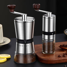 Load image into Gallery viewer, 6/8 Gears Adjustable Home Portable Manual Coffee Grinder Mini Stainless Steel Handmade Coffee Bean Grinder Hand Crank Tools
