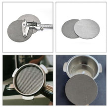 Load image into Gallery viewer, 51/53.5/58.5mm Reusable Coffee Filter Screen Portafilter Barista Coffee Making Puck Screen Filter 316L Stainless Steel 150μm Mesh for Espresso Machine
