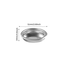 Load image into Gallery viewer, 51/58mm 304 Stainless Steel 1/2/Clean Cup Coffee Filter Blind Bowl Non-Pressurized Precision Portafilter For Espresso Machines
