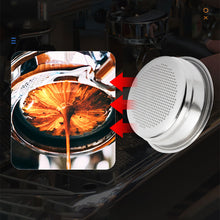 Load image into Gallery viewer, 51/58mm 304 Stainless Steel 1/2/Clean Cup Coffee Filter Blind Bowl Non-Pressurized Precision Portafilter For Espresso Machines
