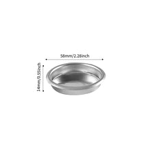 Load image into Gallery viewer, 51/58mm 304 Stainless Steel 1/2/Clean Cup Coffee Filter Blind Bowl Non-Pressurized Precision Portafilter For Espresso Machines
