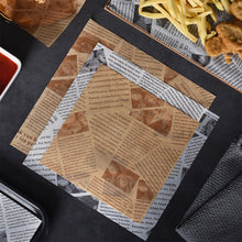 Load image into Gallery viewer, 50Sheets Oil-Proof Wax Paper Food Wrapper Paper Bread Sandwich Burger Fries Wrapping Baking Tools Fast Food Bread Oilpaper
