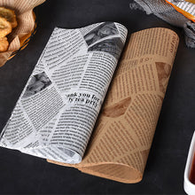 Load image into Gallery viewer, 50Sheets Oil-Proof Wax Paper Food Wrapper Paper Bread Sandwich Burger Fries Wrapping Baking Tools Fast Food Bread Oilpaper
