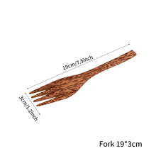 Load image into Gallery viewer, 12-14.5cm Natural Coconut Bowl and Spoon Creative Wooden Fruit Salad Coco Smoothie Ramen Bowl Mixing Bowl Healthy Diet Tableware
