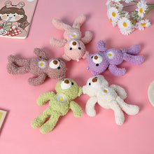 Load image into Gallery viewer, 18cm Cute Plush Bear Toy with Embroidery Daisy Gift Bouquet Decoration Bear Doll Wedding Stuffed Bears Gifts
