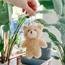 Load image into Gallery viewer, 12cm Cute Bear Plush Keyring Pendant Soft Stuffed Plush Keychain Toy Backpack Pendant Birthday Gifts For Children

