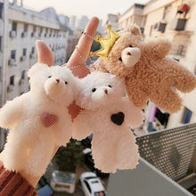 Load image into Gallery viewer, 12cm Cute Bear Plush Keyring Pendant Soft Stuffed Plush Keychain Toy Backpack Pendant Birthday Gifts For Children

