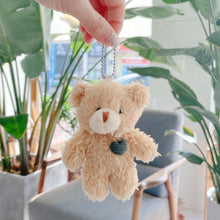 Load image into Gallery viewer, 12cm Cute Bear Plush Keyring Pendant Soft Stuffed Plush Keychain Toy Backpack Pendant Birthday Gifts For Children
