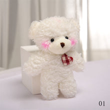 Load image into Gallery viewer, 10cm Cute Bear Plush Keyring Pendant Soft Stuffed Plush Keychain Toy Backpack Pendant Birthday Gifts For Children
