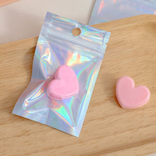 Load image into Gallery viewer, 10/50Pcs Self-Sealing Laser Packaging Storage Bag Translucent Zip Lock Bag Jewelry Xmas Valentine's Day Gift Packaging

