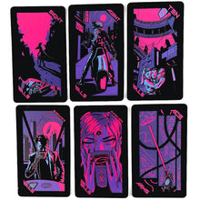 Load image into Gallery viewer, Neon Moon Tarot Deck Pocket Size with Tuck Box Tarot Cards for Fate Divination Board Game Prophecy Divination Deck

