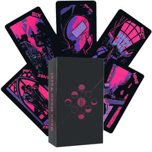 Load image into Gallery viewer, Neon Moon Tarot Deck Pocket Size with Tuck Box Tarot Cards for Fate Divination Board Game Prophecy Divination Deck
