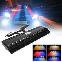 Load image into Gallery viewer, 12V 12LED Car Strobe Light Police Fireman Emergency Front Windshield Flash Warning Signal Flasher Beacon Lamp for Truck Trailer Auto Vehicle
