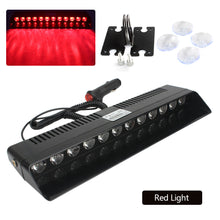 Load image into Gallery viewer, 12V 12LED Car Strobe Light Police Fireman Emergency Front Windshield Flash Warning Signal Flasher Beacon Lamp for Truck Trailer Auto Vehicle
