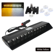 Load image into Gallery viewer, 12V 12LED Car Strobe Light Police Fireman Emergency Front Windshield Flash Warning Signal Flasher Beacon Lamp for Truck Trailer Auto Vehicle
