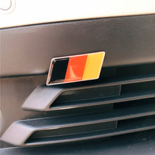 Load image into Gallery viewer, German Flag Car Front Grille Emblem Badge for Volkswagen Scirocco GOLF 7 Golf 6 Polo GTI VW Tiguan for Audi A4 A6 Trailer Label Car Accessories
