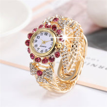 Load image into Gallery viewer, Luxury Rhinestone Quartz Watch Shiny Fashion Women Watches Stable Performance Bracelet Watch for Daily Life Ladies Wristwatch
