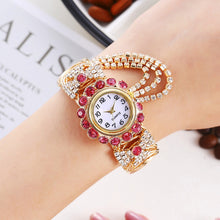 Load image into Gallery viewer, Luxury Rhinestone Quartz Watch Shiny Fashion Women Watches Stable Performance Bracelet Watch for Daily Life Ladies Wristwatch

