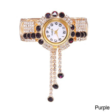 Load image into Gallery viewer, Luxury Rhinestone Quartz Watch Shiny Fashion Women Watches Stable Performance Bracelet Watch for Daily Life Ladies Wristwatch

