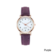 Load image into Gallery viewer, Fashion Women Watch Casual Leather Belt Watches Simple Ladies' Small Dial Quartz Clock Dress Wristwatches
