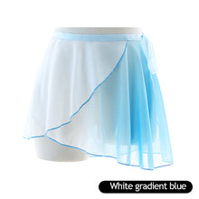 Load image into Gallery viewer, Modern Dance Ballet Skirt Training Costume Adult Dance Costume One-Piece Chiffon Gauze Skirt Gymnastics Skirt
