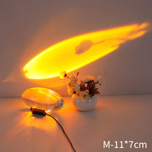 Load image into Gallery viewer, Eye of The Sky Led Crystal Table Lamp Egg-shaped Sunset Projector Lamp Home Bedroom Decoration Lights Studio Designer Lamp
