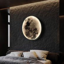 Load image into Gallery viewer, Modern LED Moon Wall Lamp Indoor Lighting Night Light for Studio Living Bedroom Home Decor Background Fixture Lights
