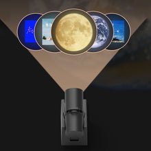 Load image into Gallery viewer, Moon Projection Lamp Planet Projector Background Atmosphere Decoration Led Night Lamps Kid Bedroom Home Decor Wall Light

